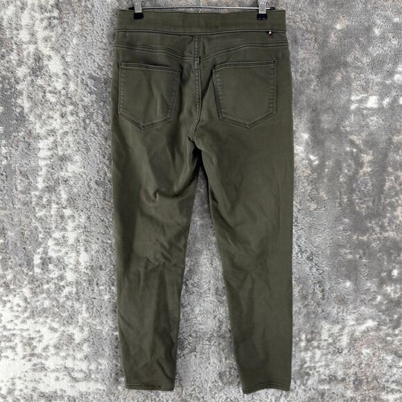Tommy Hilfiger Size 4 Gramercy Ankle Stretch Casual Pants Olive Green Pull On - Picture 3 of 10